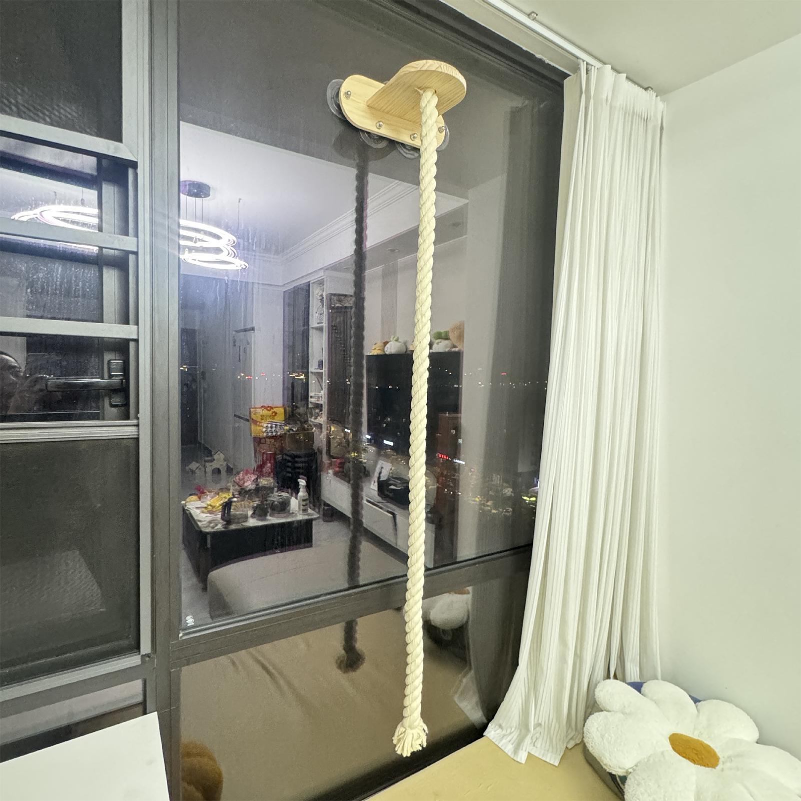 Cat Window Perch - Веревка для лазания кошек с присоской